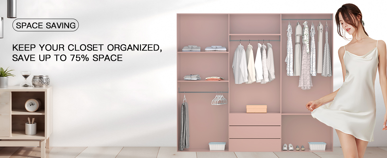MLKJHHI Heavy Duty Non-Slip Plastic Hangers
