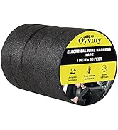 Oyviny Electrical Wire Harness Cloth Tape 1 Inch x 50 Feet Self-Adhesive Wire Loom Cloth Tape for...