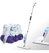 Hisucbetter Spray Mop for Floor Cleaning with 60" Extension Handle, Dry/Wet Mop with 14oz Refilla...