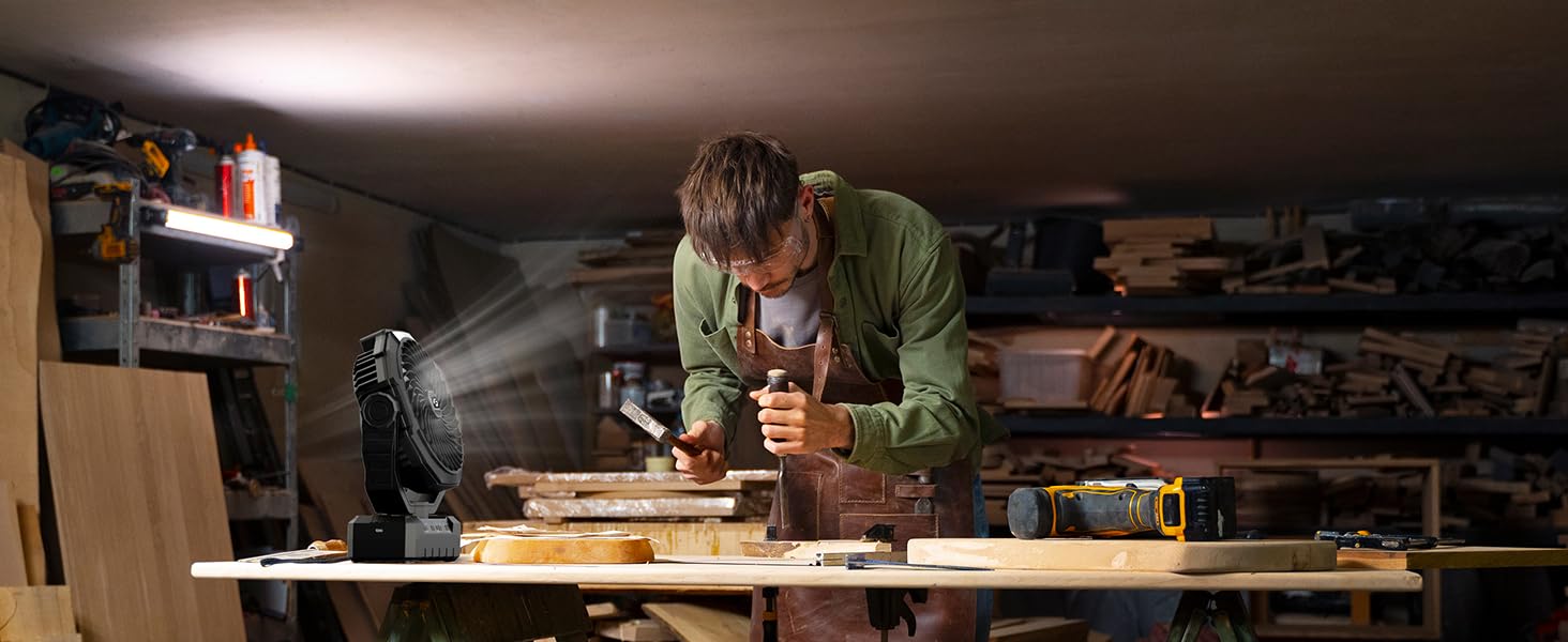 working fan