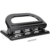 4 Hole Paper Puncher, 4 Hole Puncher Desktop Hole Puncher Heavy Duty Paper Punch Adjustable Paper...