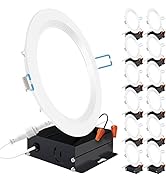 Sunco 12 Pack 6 Inch Ultra Thin LED Recessed Ceiling Lights Slim, 5000K Daylight, Dimmable 14W, B...
