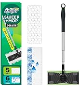 Swiffer Sweep &amp; Mop Deluxe 2-in-1 Floor Mopping and Sweeping Kit, Multi-Surface Kit for Floor Cle...