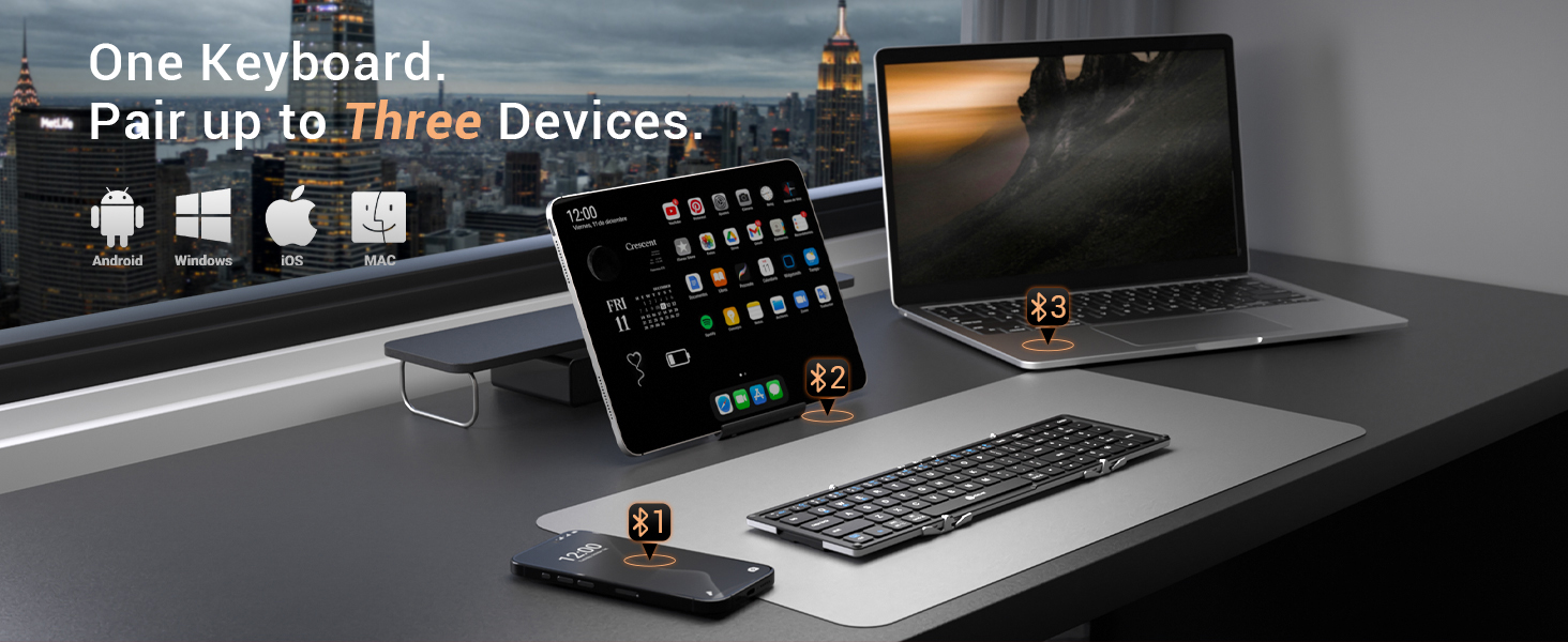 Foldable Bluetooth Keyboard