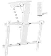 Ywin Electric Ceiling TV Mount with Remote, Motorized Ceiling TV Mount Flip Down Bracket for 32 t...