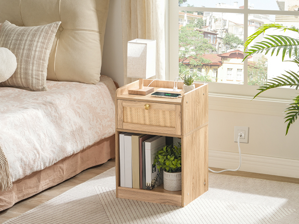 Rattan Nightstand