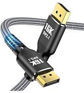 Angusplay DisplayPort Cable 2.1 15FT, 16K Display Port 2.1 2.0 Cable [16K 60Hz, 8K 120Hz, 4K 240H...