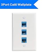 3port cat6 wallplate