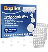 Bopika Orthodontic Wax for Braces Wax Dots 120 Individually Wrapped, Mint Flavored Dental Wax for...