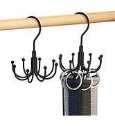 OMHOMETY Belt Hanger, Rotatable Belt Organizer for Closet, Accessories Rack, Space Saving Hanging...
