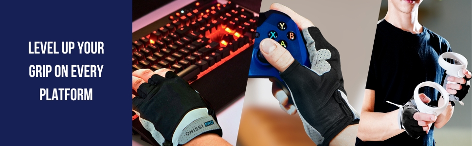 Onissi gaming gloves are gaming accessories used as VR gloves, ps4 gloves and computer gloves.