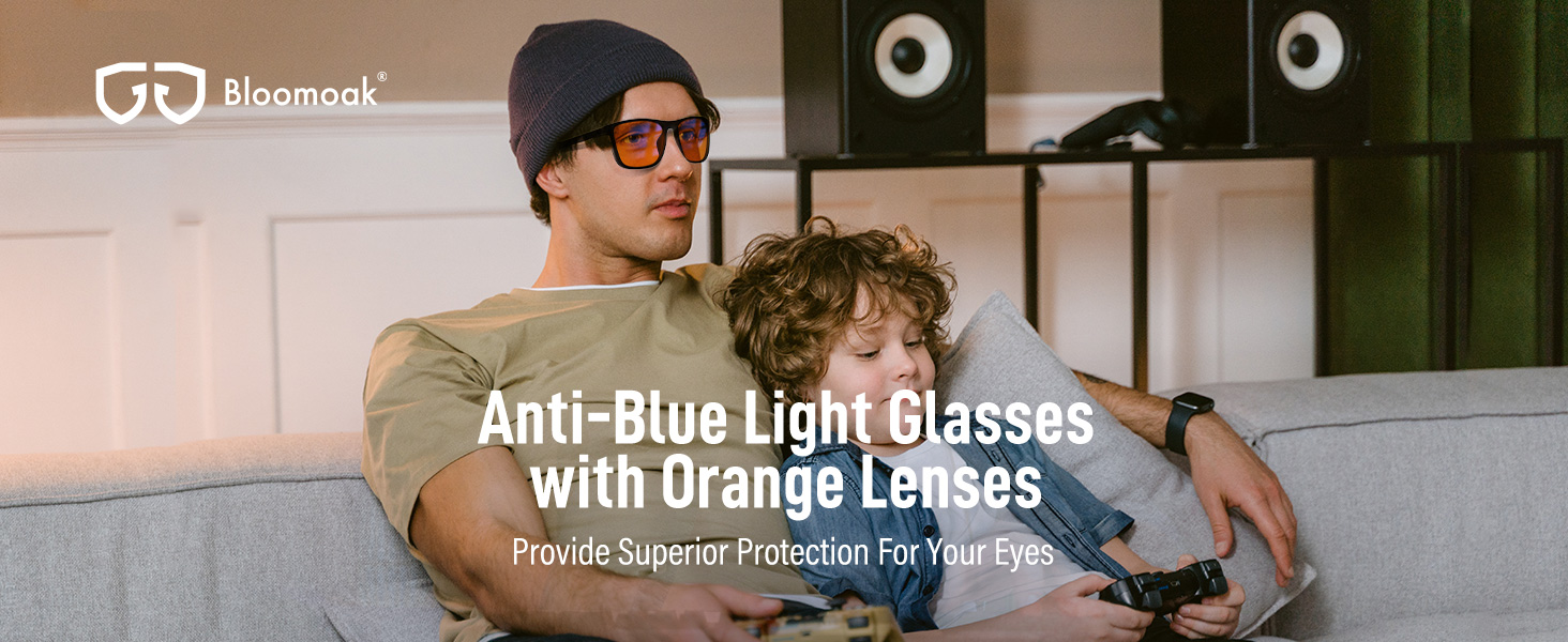 amber lenses anti-blue light glasses