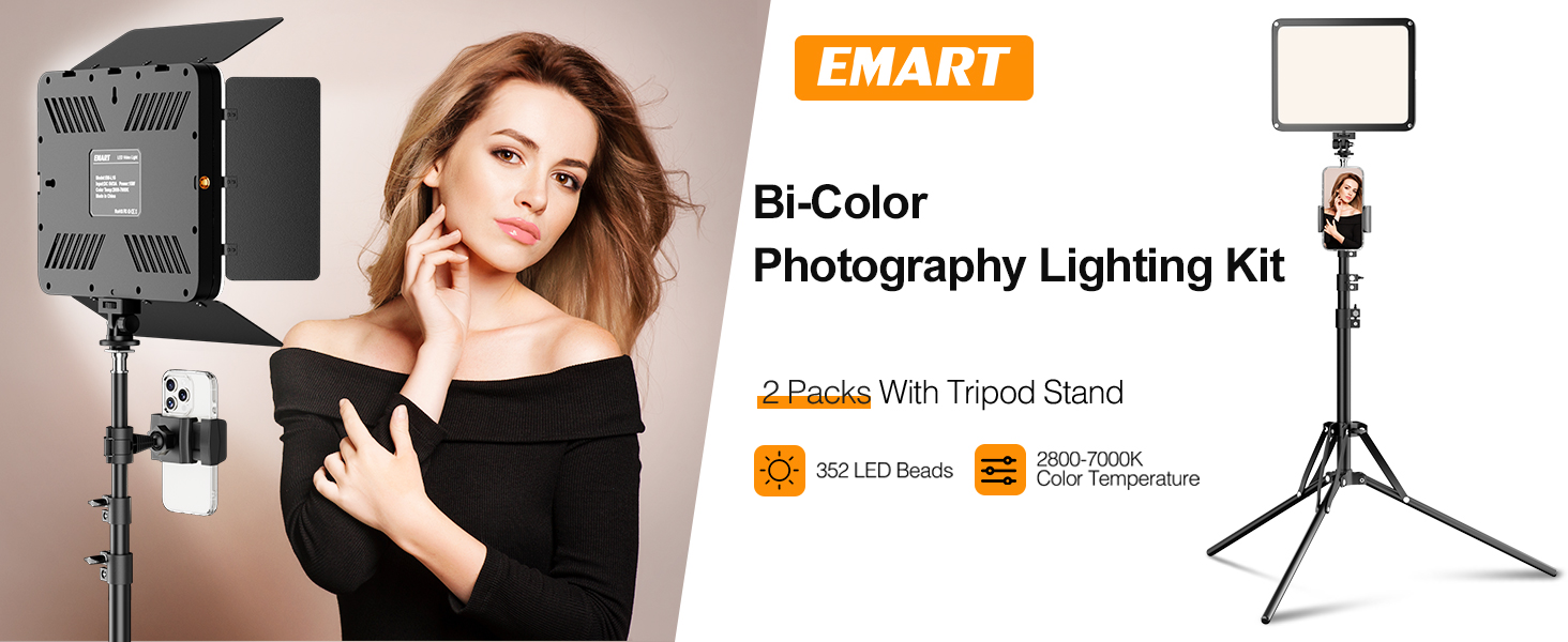 upgrade 12'' LED video light kit