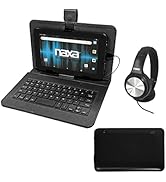 Naxa NID-7056 Android 11 Tablet with 7” HD TN Screen USB Keyboard Case and Headphone, 1.6 GHz Qua...