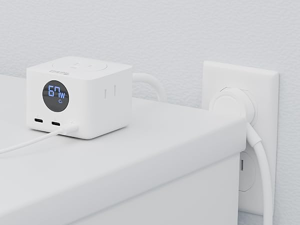 desk power strip, travel charging station, travel extension cord with multiple outlets