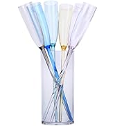 Hemoton Champagn Flute Set,Acrylic Flutes With Acrylic Base,Unbreakable Flutes,Baseless Wine Glas...