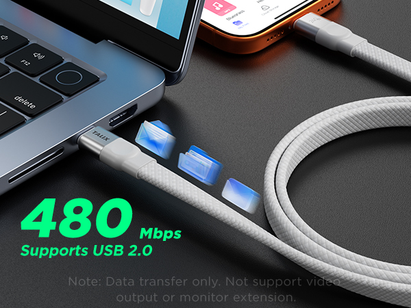 USB C to USB C Cable, 240W PD3.2 EPR Fast Charging Cord