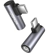 JSAUX 2 Pack Right Angle USB C to 3.5mm Audio Adapter, Type USB C to Headphone Jack Dongle Aux Ad...