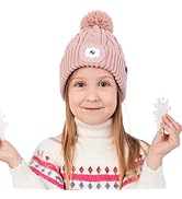 Kids Headlamp Beanie - Warm Winter Hat with Light for Boys Girls, Cozy Beanie with Light, Fun Gif...