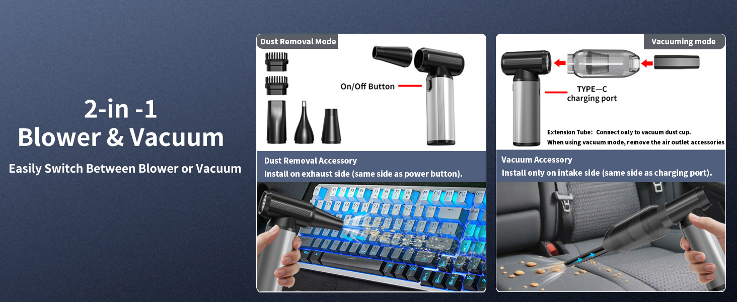 2-in -1 air Blower &amp;amp; Vacuum