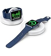 2 Pack ZAPOGO Portable Magnetic Charging Dock for Apple Watch, Wireless Fast Watch Charger Stand ...