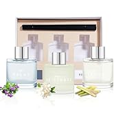 3 Pack Fragrance Reed Diffuser, 50ML Patchouli Jasmine Lemongrass Aromatherapy Diffuser Set with ...