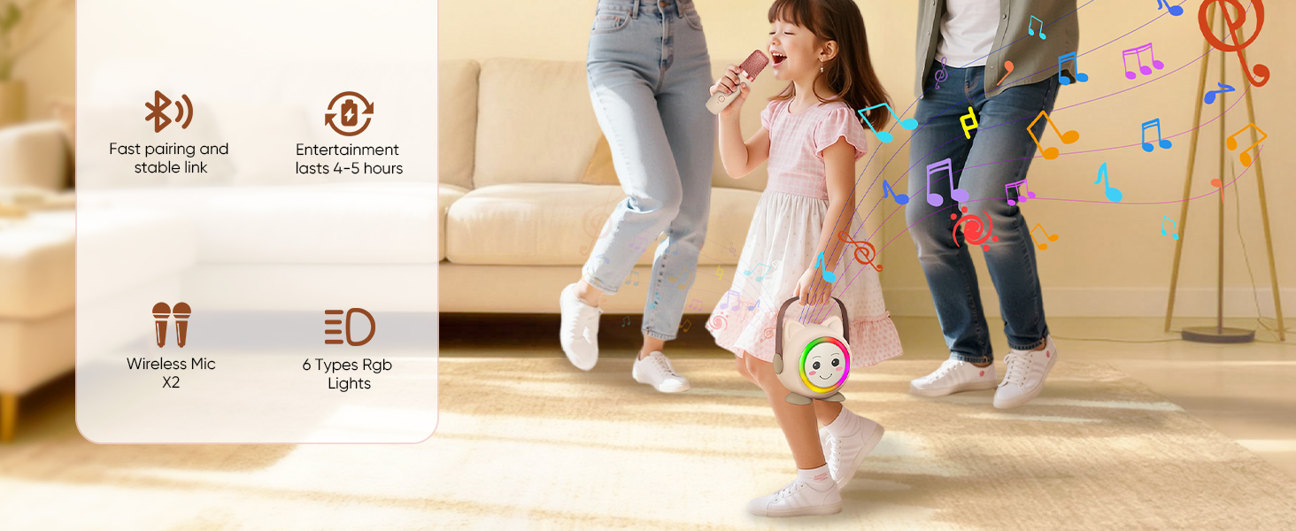 Mini Karaoke Machine Toy for Kids