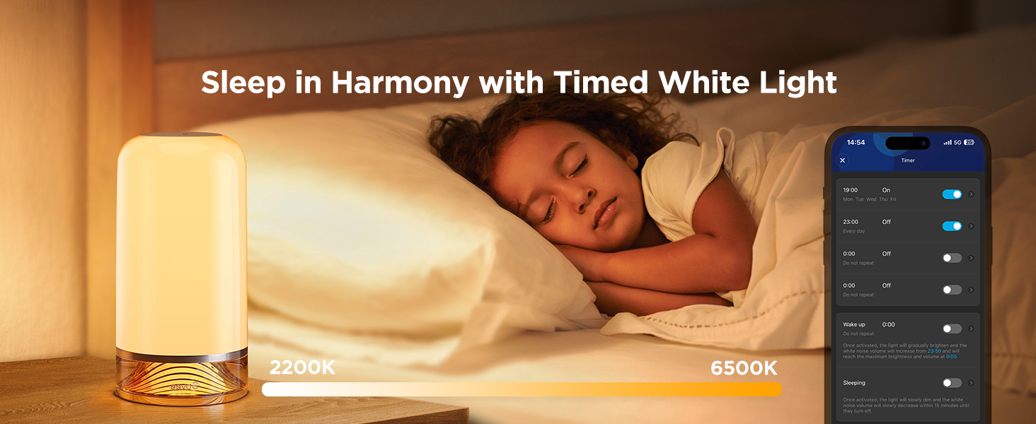 Timer&amp;amp; Color Temperature Adjustment Stepless