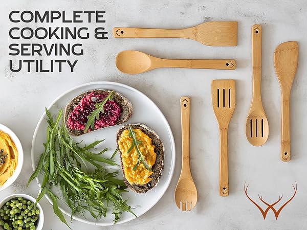 bamboo spoons for cooking wooden spatula set wooden kitchen utensil set wooden spatula