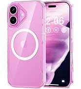 Diverbox for iPhone 16 Case,Compatible with MagSafe,HD Transparent Shockproof Anti-Slip Anti-Fing...