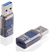 Poyiccot USB to USB C Adapter with Digital Display, 10Gbps USB C Female to USB Male Adapter, USB ...