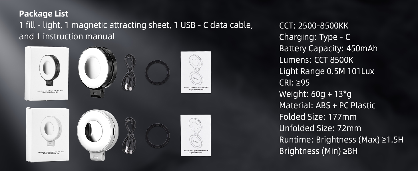 magnetic selfie light