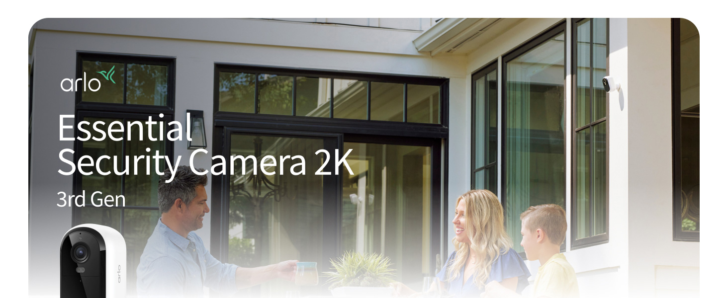 Arlo Essential Battery Security Camera 2K