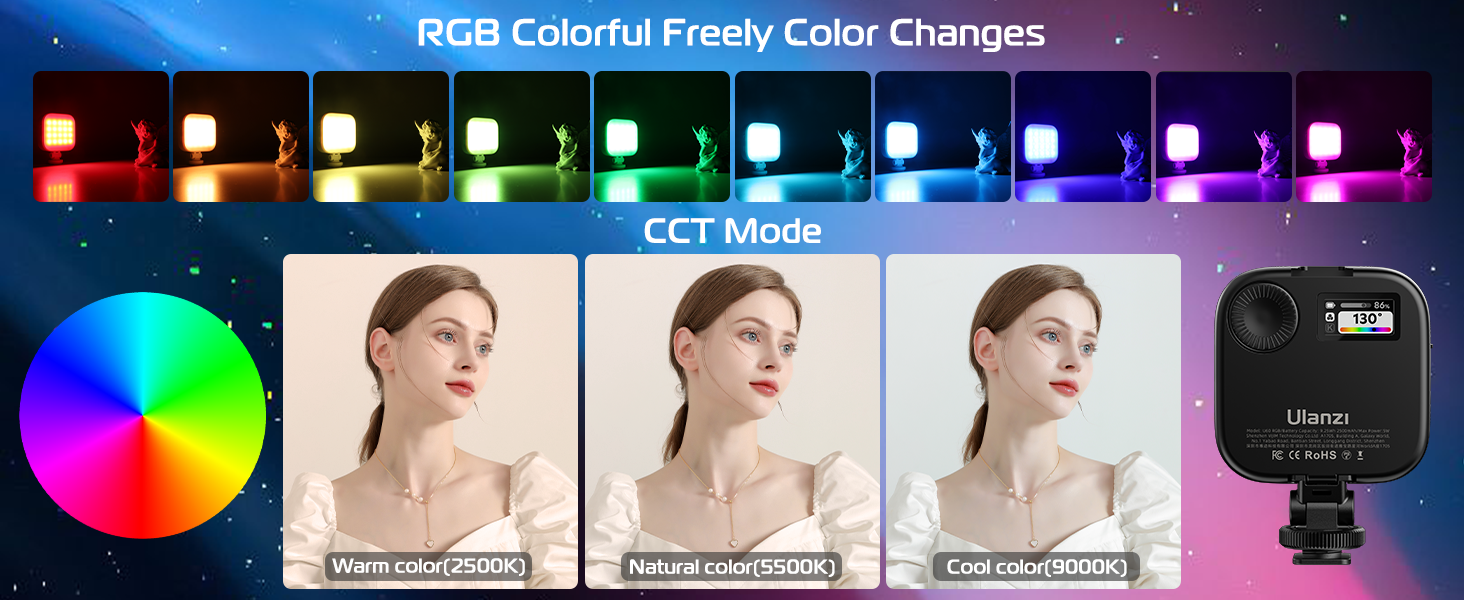 ulanzi vl49 rgb ulanzi vl49 rechargeable mini rgb light ulanzi vl-49 rechargeable mini rgb light
