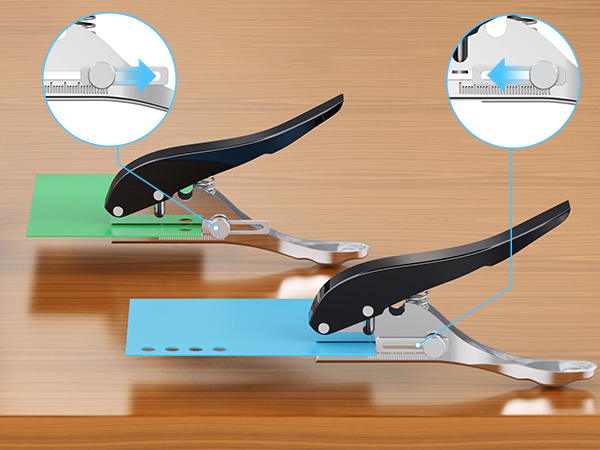 single hole punch black