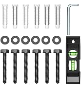 HOME VISION Lag Bolt Kit for TV Wall Mount, Including M7x55mm Lag Bolts, Wall Anchors, Washers, A...