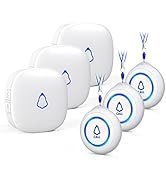 Wireless Caregiver Pager, Medical Alert Systems with 3 Call Buttons and 3 Receivers for Seniors/E...