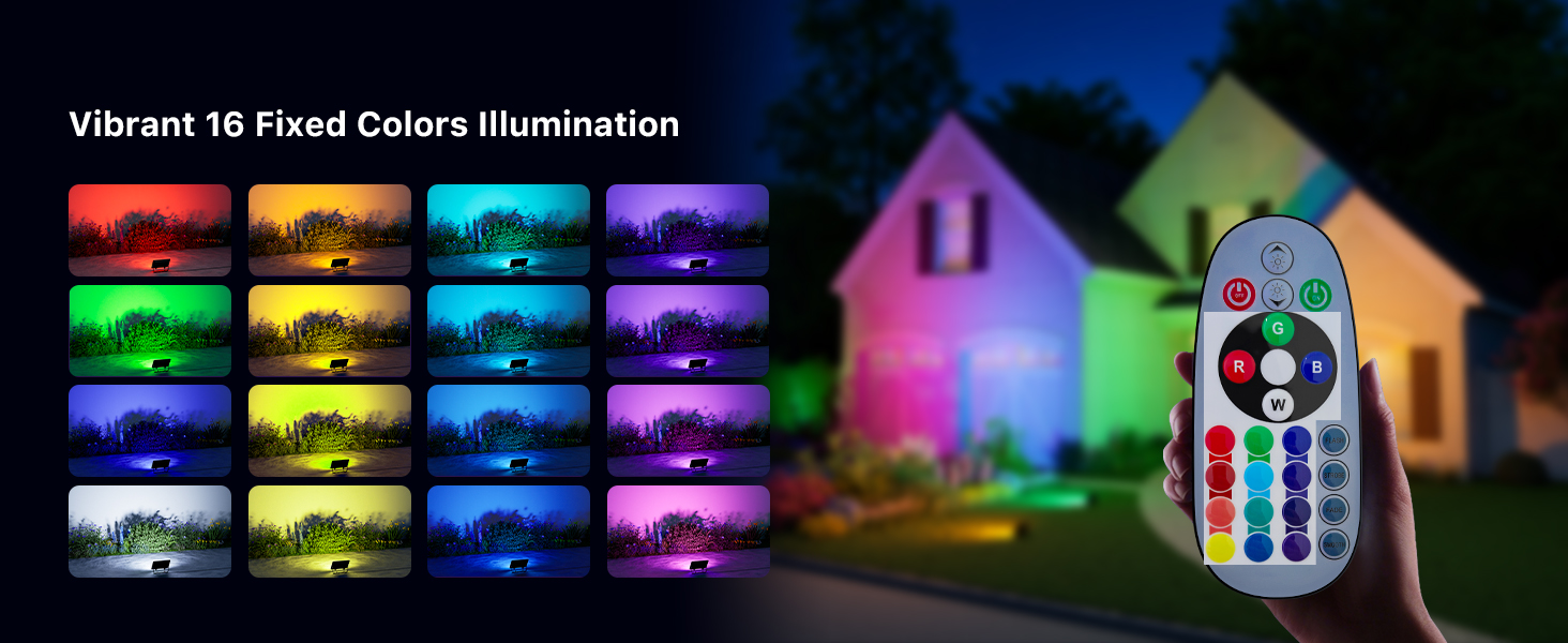 multicolor flood light