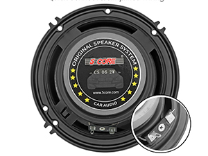 coaxial car speaker audio stereo 2 way full range door dash mount component system loud clear sound