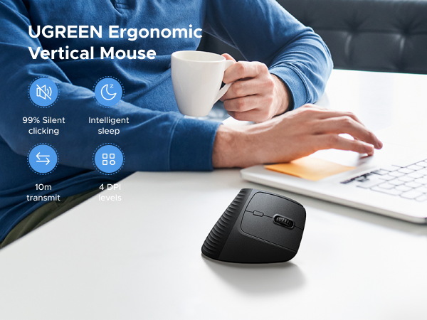 UGREEN Vertical Ergonomic Mouse