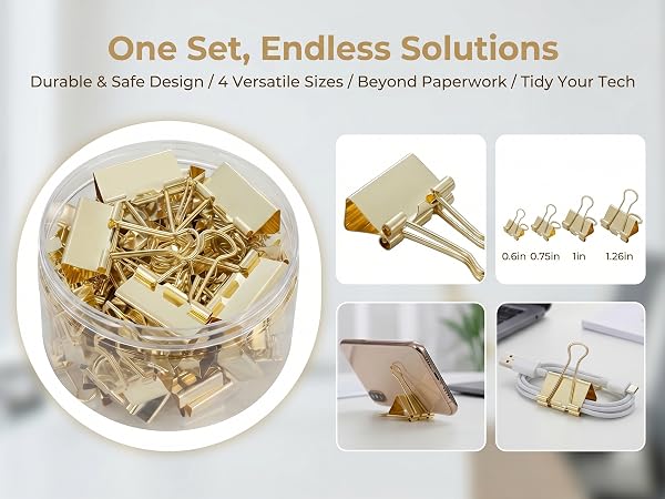 Gold Binder Clips