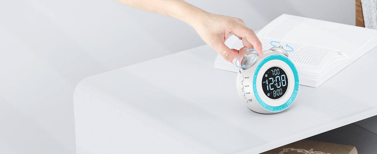 easy to set alarm clock