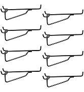 Pegboard Shelf Hooks, 8PACK 6" Metal Utility Hook Set, 1/4 inch Peg Board Organizer Accessories, ...