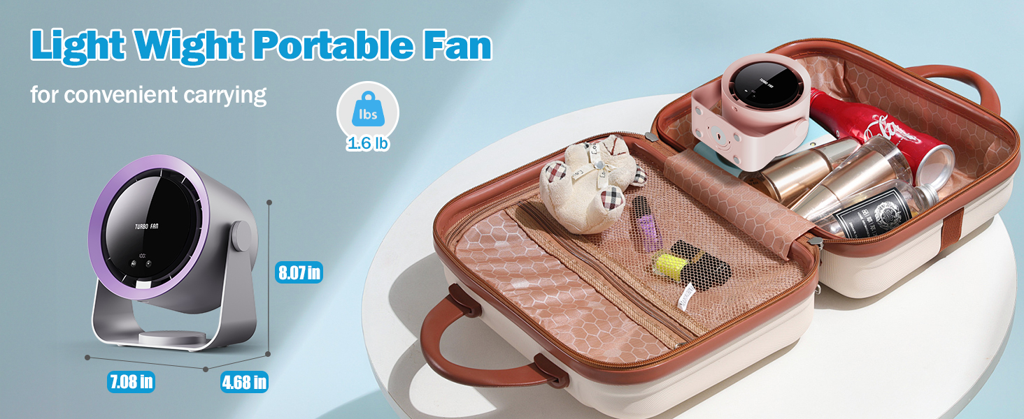 portable desk fan