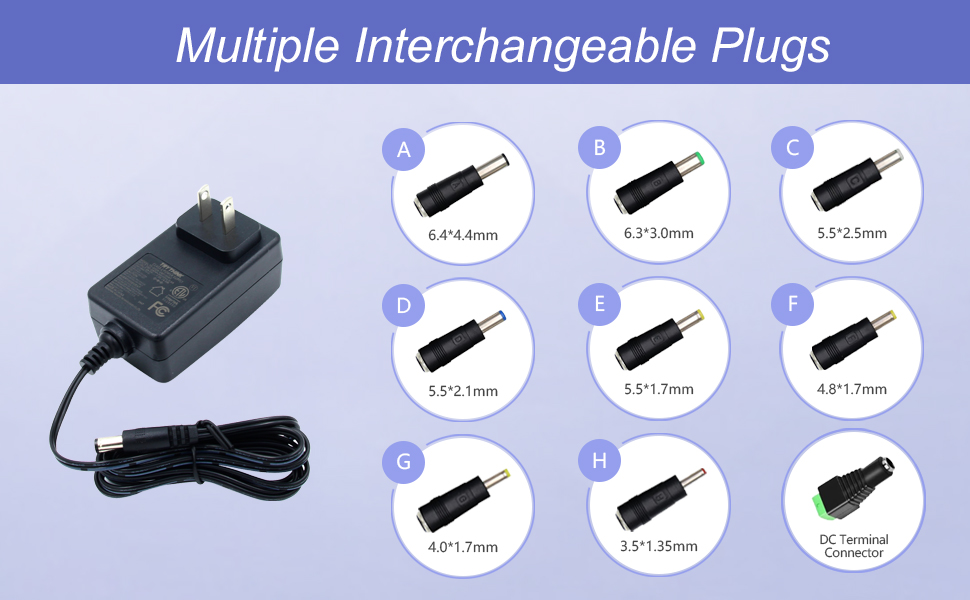 24v 1a multiple plug