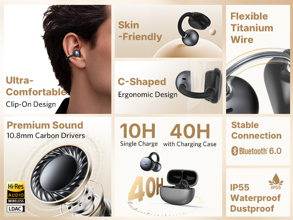 clip on earbuds