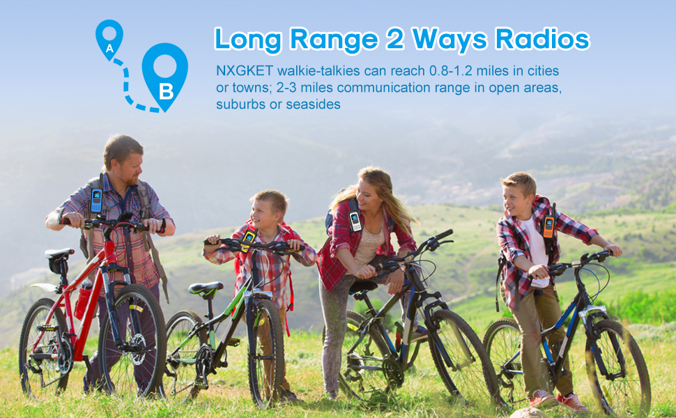 Walkie talkies 2 ways radio long range