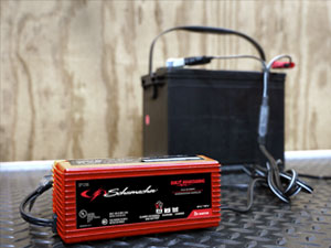 Float mode monitoring, also known as maintaining, uses a small current to keep a battery charged.