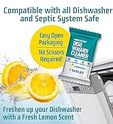 Dishwasher Cleaner And Deodorizer 24 Pack - 1 Year Supply Deep Clean Dishwasher Cleaner Tablets, ...