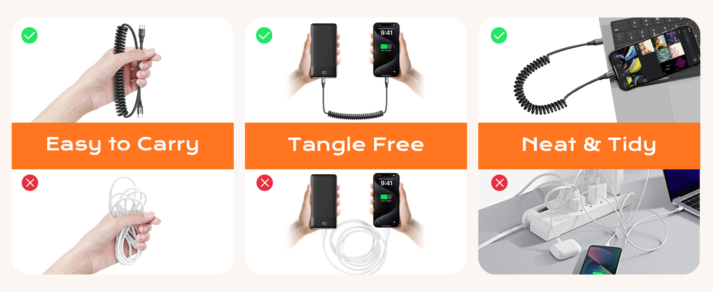Easy to Carry,Tangle Free,Neat &amp;amp;amp; Tidy